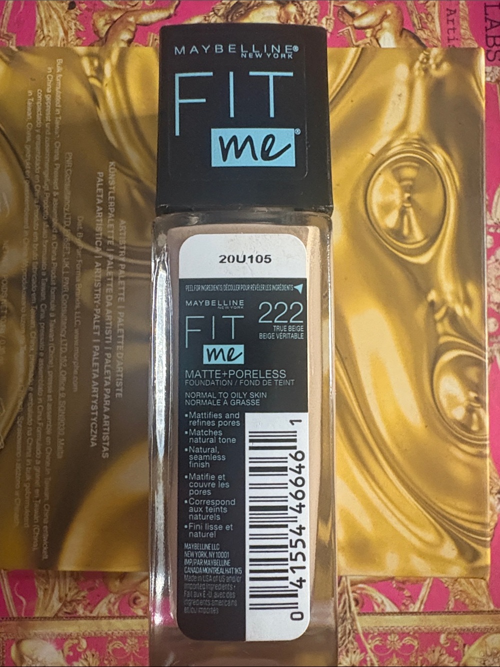 Maybelline Fit Me Matte + Poreless Foundation - 222 True Beige